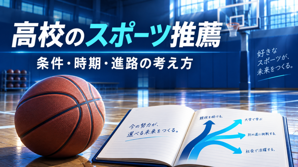 高校のスポーツ推薦の仕組みと条件を解説する記事のアイキャッチ