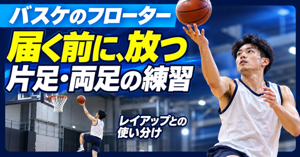 フローターの片足・両足の練習とレイアップとの使い分け