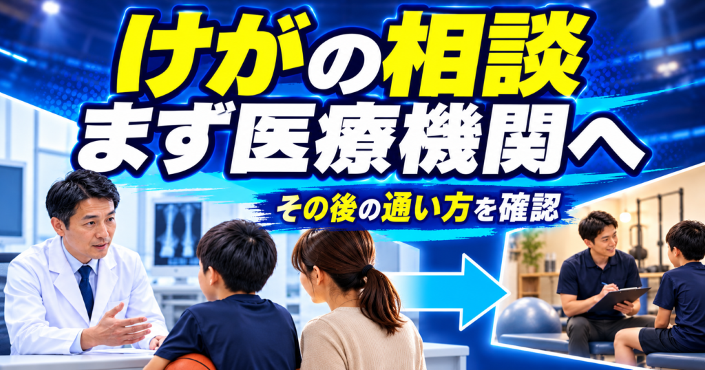 ミニバスのけがで整形外科・整骨院・接骨院はどう選ぶ？受診順と対応範囲の確認